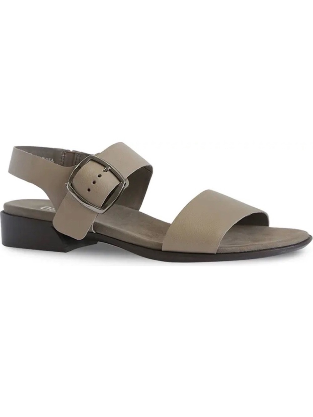 Munro Cleo Sandals Leather Summer Strappy Gray Tan Size 7
